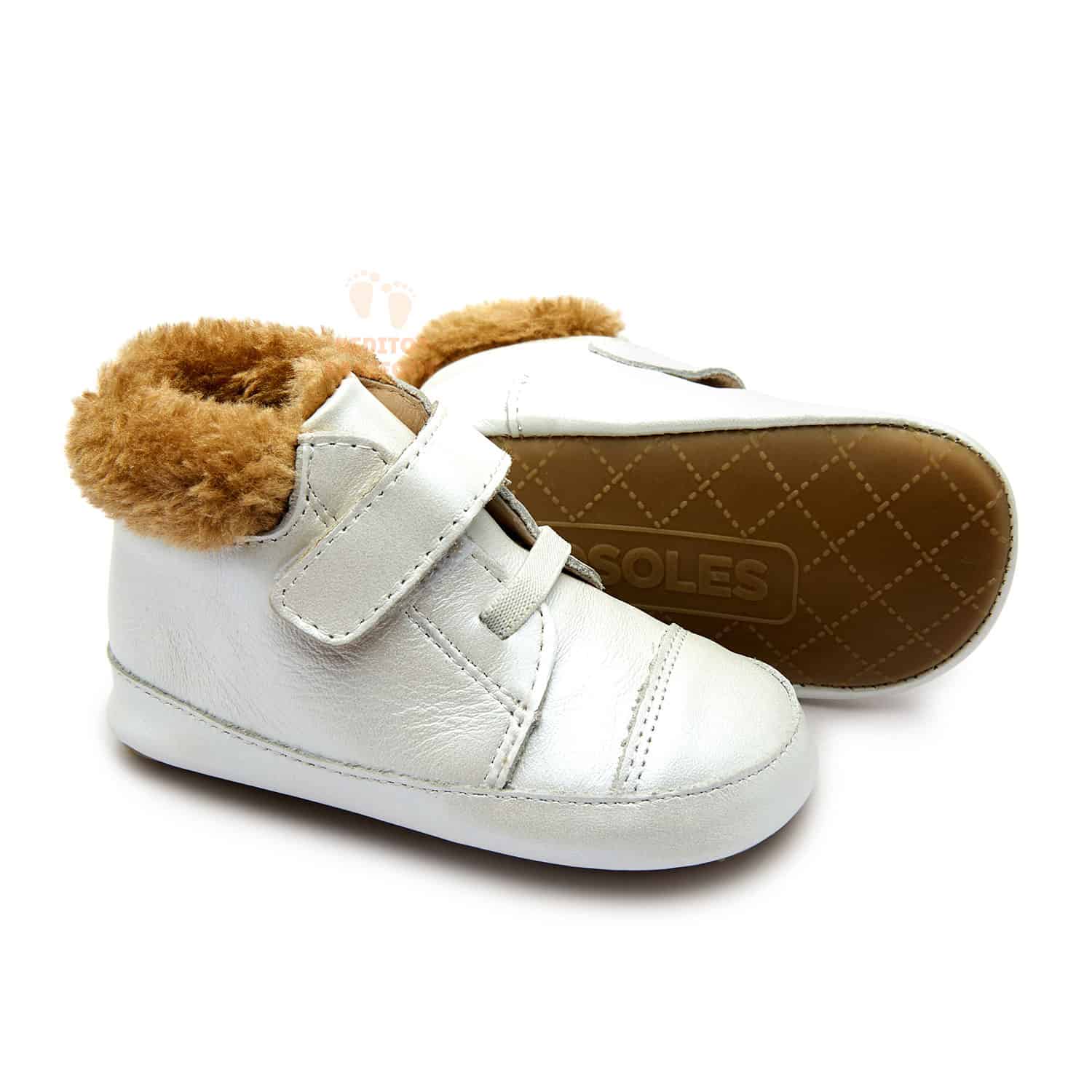 Botines Respetuosos OldSoles Blanco Nacarado - Imagen 5