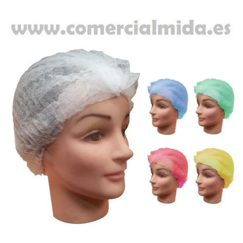 100 Gorros Desechables MAX GLOVES de Polipropileno Plegado Acordeón Ø 21" - Imagen 2