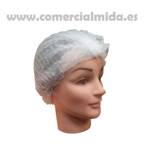 100 Gorros Desechables MAX GLOVES de Polipropileno Plegado Acordeón Ø 21" - Imagen 3