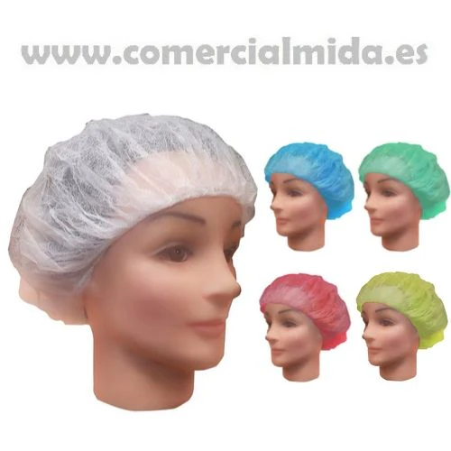 100 Gorros Desechables MAX GLOVES de Polipropileno Redondos Ø 21" - Imagen 2