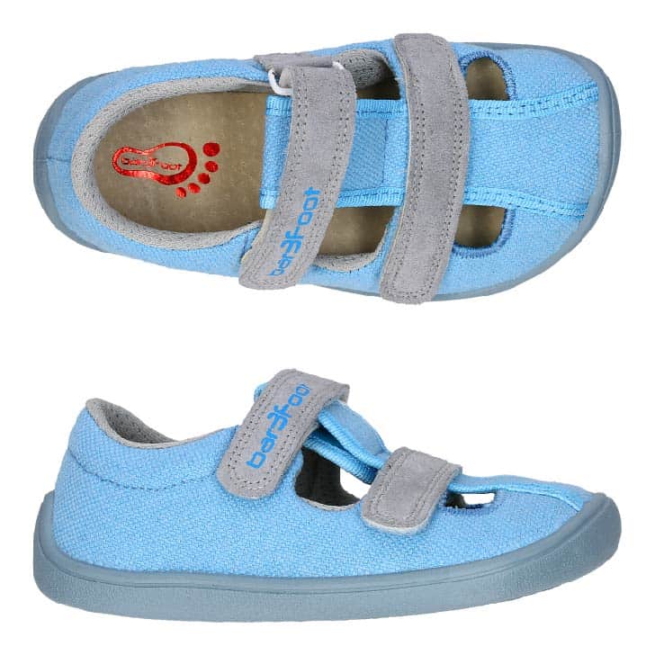 Sandalias Respetuosas 3F Barefoot Azul Gris - Imagen 3