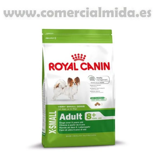 Pienso ROYAL CANIN X-SMALL ADULT 8+ perros de raza muy pequeña (A partir de 8 años) - Imagen 4