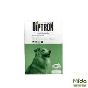 Quimunsa DIPTRON Collar Repelente Piretrina Natural Blanco para Perros