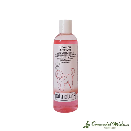 Champú Activo Repelente PETNATURA para Perros y Gatos - Imagen 2