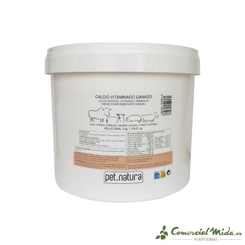 Calcio Vitaminado PETNATURA en Polvo para Ganado - Imagen 4