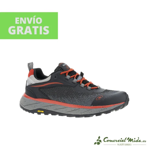 BESTARD SPEEDWAVE II GRIS-ROJO Zapato para Senderismo y Montañismo