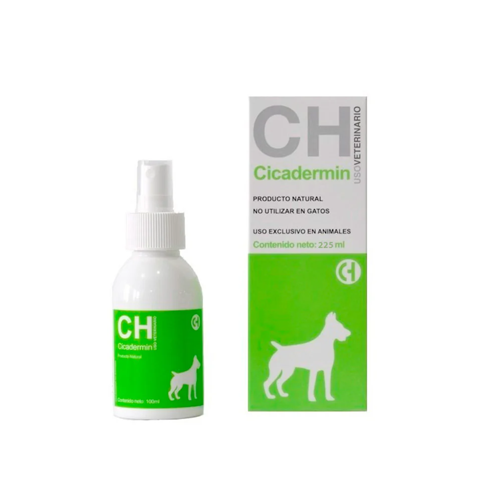 Cicatrizante dermatológico para animales y mascotas 225ml CICADERMIN - Imagen 2