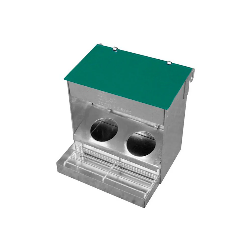 Tolva de 2 Comederos para Cotorras en Voladeros GÓMEZ Y CRESPO