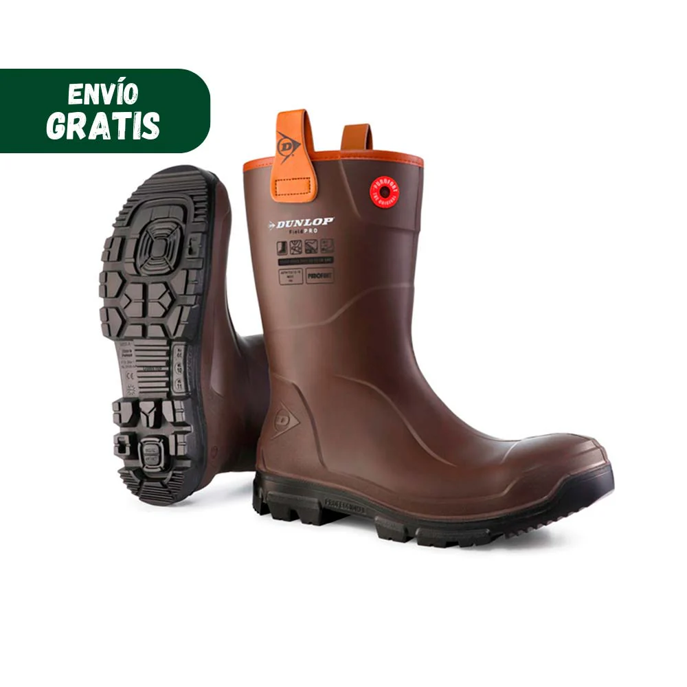 Dunlop Botas Media Caña Purofort RigPRO Dark Brown (LJ0HX42)