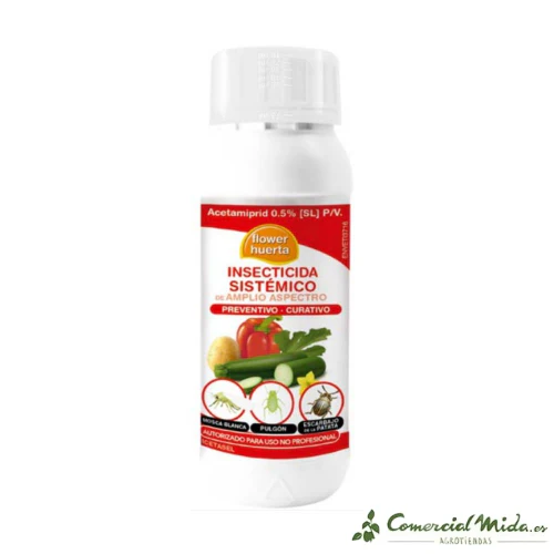 FLOWER HUERTA Insecticida Sistémico de Amplio Espectro Acetamiprid - Imagen 3