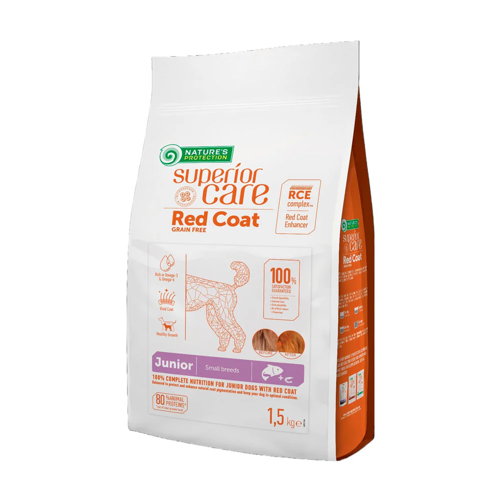 Natures Protect Red Dog Puppy Small No Grain Salmon 1.5 kg - Imagen 2