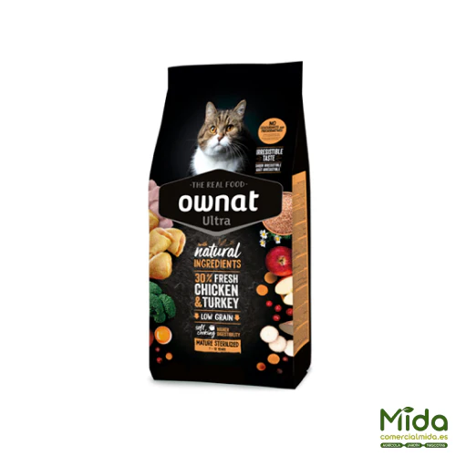 Pienso OWNAT Ultra Mature Sterilized para Gatos Maduros Esterilizados - Imagen 2