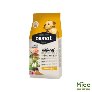 Pienso OWNAT Classic Lamb & Rice para Perros con Sensibilidad
