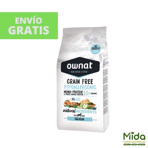 Pienso OWNAT Grain Free Hypo Salmon para Perros - Imagen 3