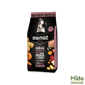 Pienso OWNAT Ultra Medium Junior para Cachorros Medianos