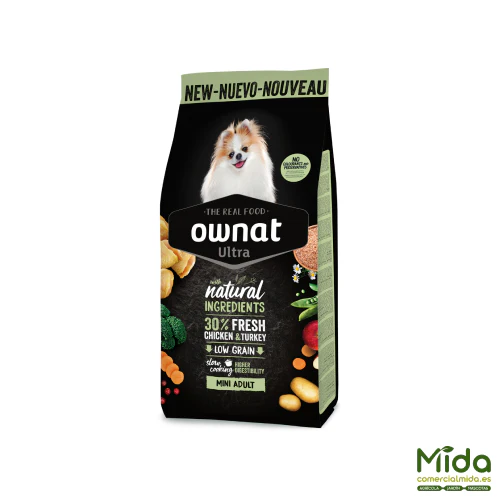 Pienso OWNAT Ultra Mini Adult para Perros de Raza Pequeña
