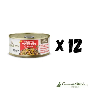 APPLAWS DOG LATA TOPPER Pollo Hígado Ternera Verduras en Caldo Pack 12X156gr