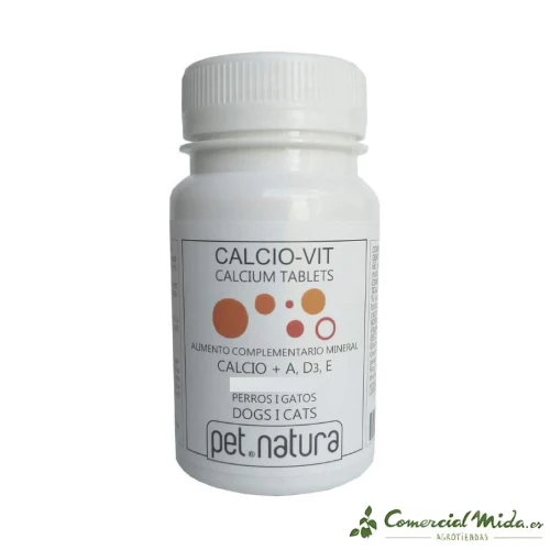 Calcio Vitaminado PETNATURA Comprimidos para Perros y Gatos - Imagen 3