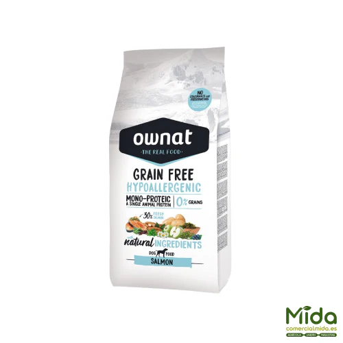 Pienso OWNAT Grain Free Hypo Salmon para Perros - Imagen 2