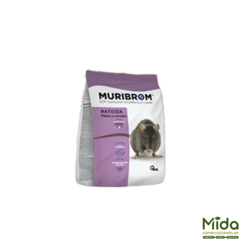 Raticida MURIBROM CEREAL EXPRÉS, mata ratas y ratones (especial lugares secos) - Imagen 2