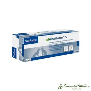 VIRBAC Anxitane 30 Comprimidos Calmantes para Mascotas