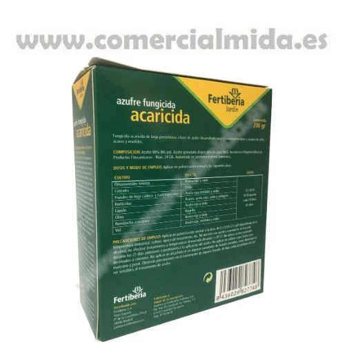 Azufre Fungicida y Acaricida AZUMO-MG FERTIBERIA - Imagen 4