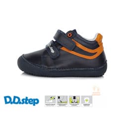 Zapatos Respetuosos D.D. Step Royal Blue Líneas Naranja - Imagen 4