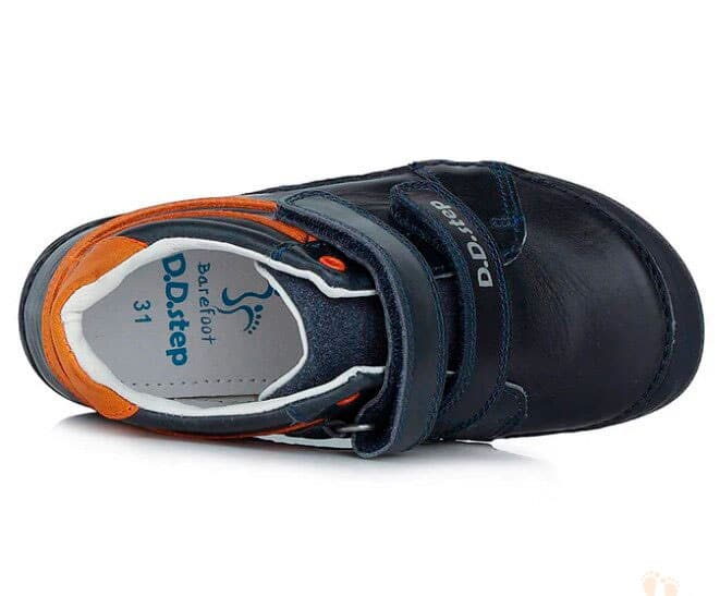 Zapatos Respetuosos D.D. Step Royal Blue Líneas Naranja - Imagen 7