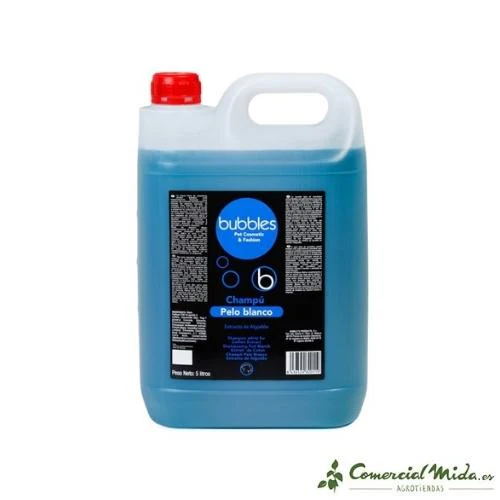 Bubbles Champú Pelo Blanco Perros y Gatos - Imagen 4