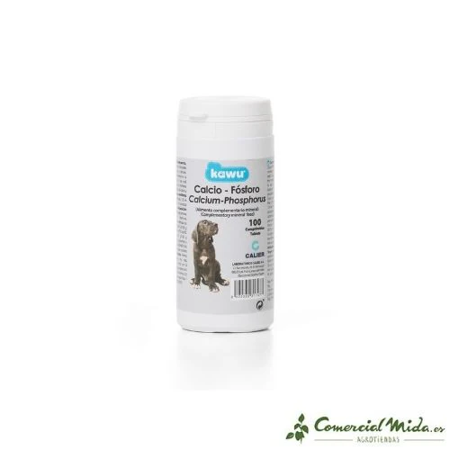 Suplemento Nutricional CALIER Kawu Calcio Fósforo 100 Comp para Perros