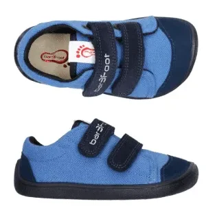 Zapatillas de deporte Bar3foot Loneta Azul 2 velcros