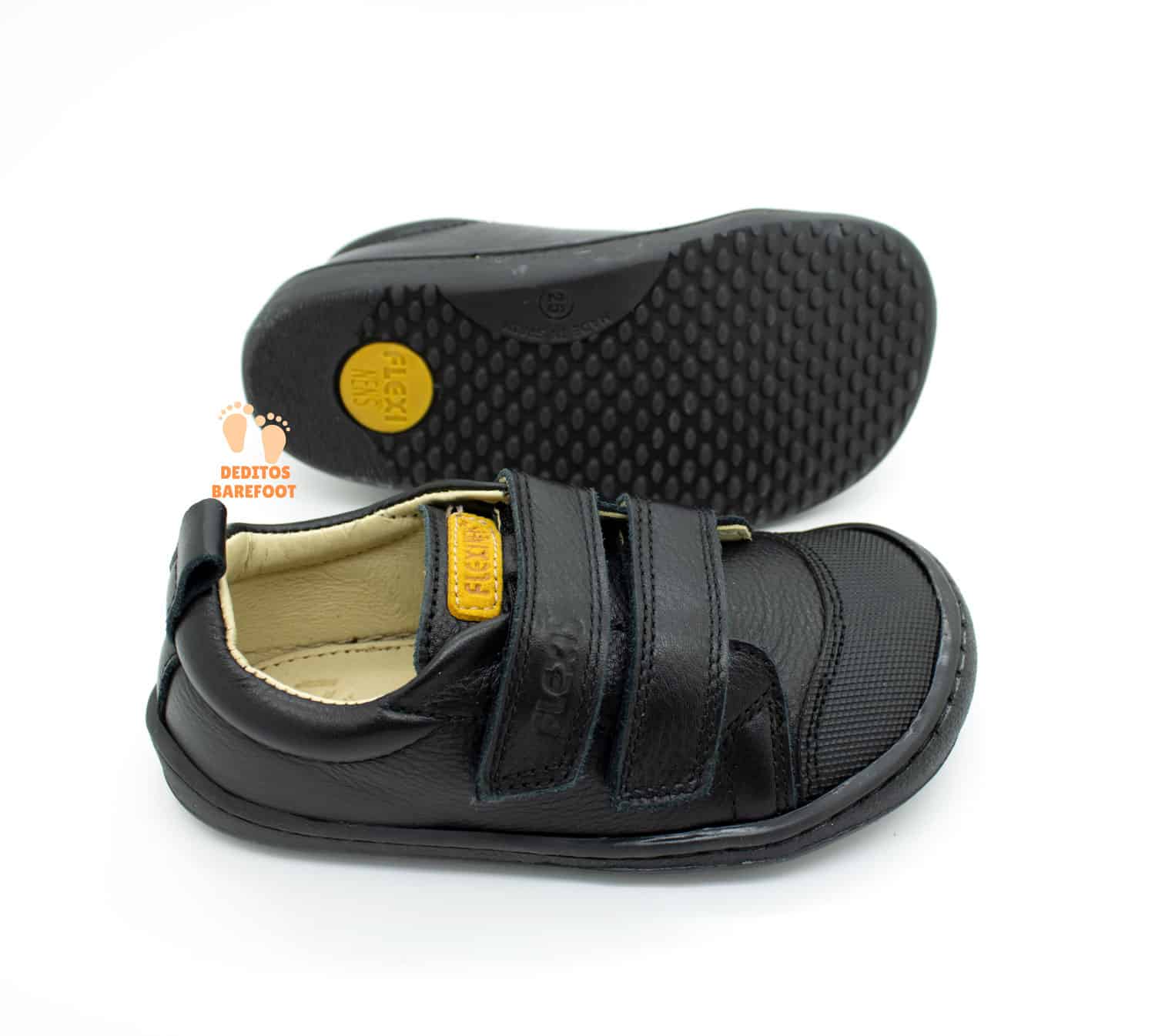 Calzado Respetuoso FlexiNens Piel Negro Refuerzo 9000-R - Imagen 4