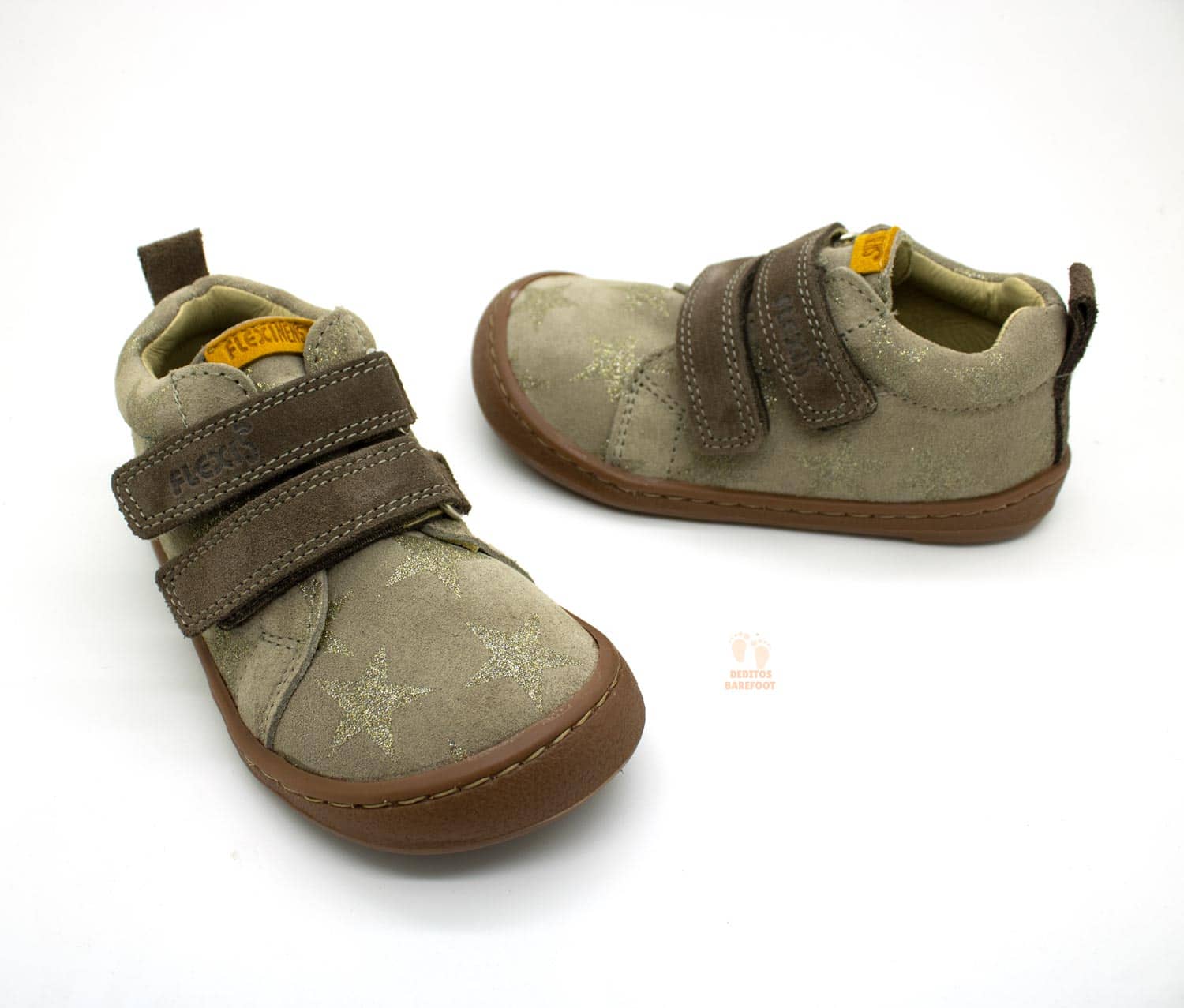 Calzado Respetuoso FlexiNens Piel Estrellas Taupé - Imagen 5