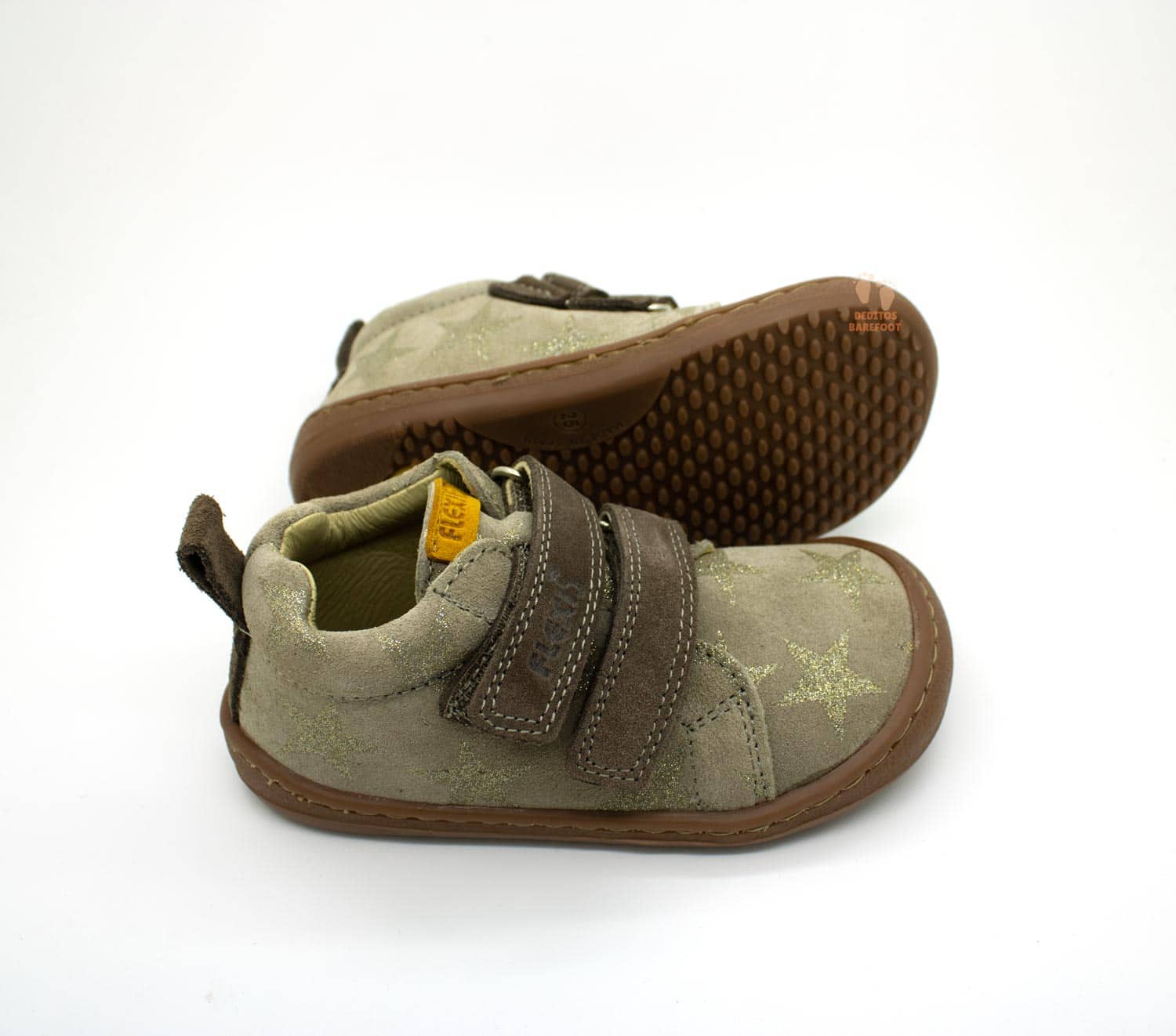Calzado Respetuoso FlexiNens Piel Estrellas Taupé - Imagen 3