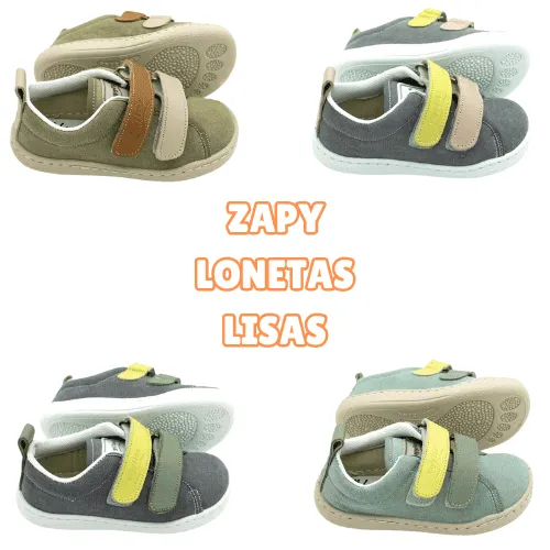 Calzado Respetuoso Zapy Lonetas Lisas 2 Velcros - Imagen 2