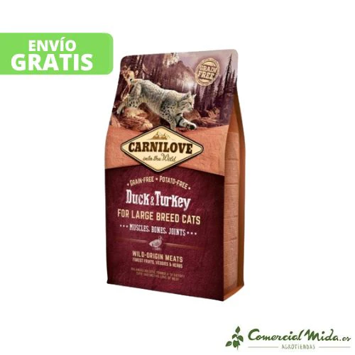 Carnilove Feline Adult Large Pato y Pavo - Imagen 3