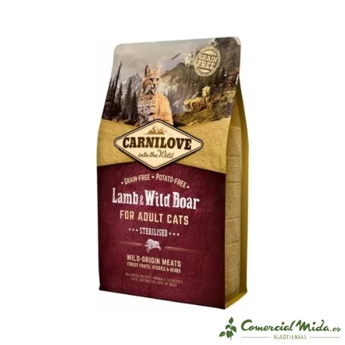 CARNILOVE FELINE ADULT STERILISED CORDERO - Imagen 4