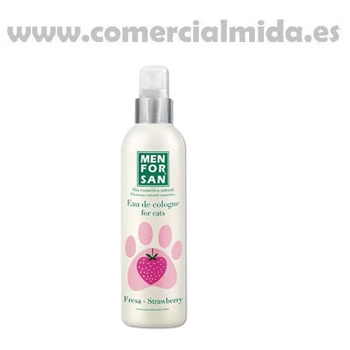 Agua de colonia MENFORSAN 125ml fragancia FRESA para gatos - Imagen 2