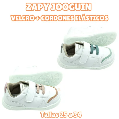 Deportivas Respetuosas Zapy Jooguin Velcro + Cordones Elásticos - Imagen 2