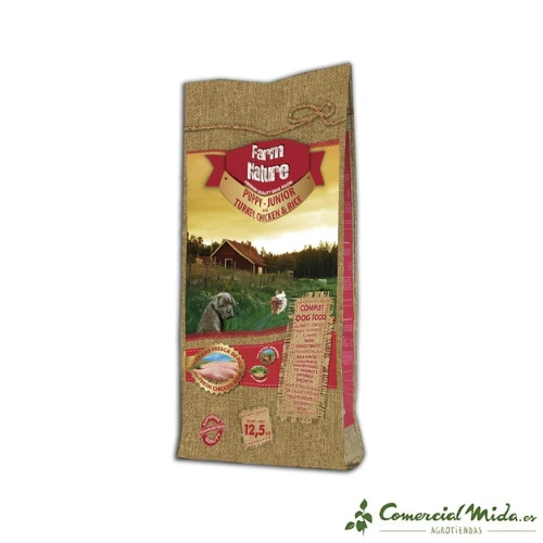 Pienso FARM NATURE de Pavo, Pollo y Arroz para Cachorros - Imagen 3