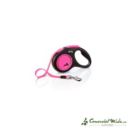 Correa FLEXI New Neon Cinta Reflectante para Perros - Imagen 5