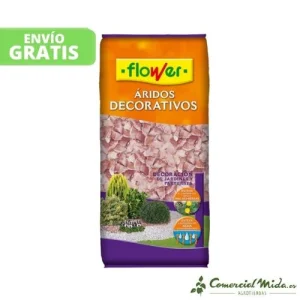 Marmolina Roja para Decoración de Macetas y Jardines