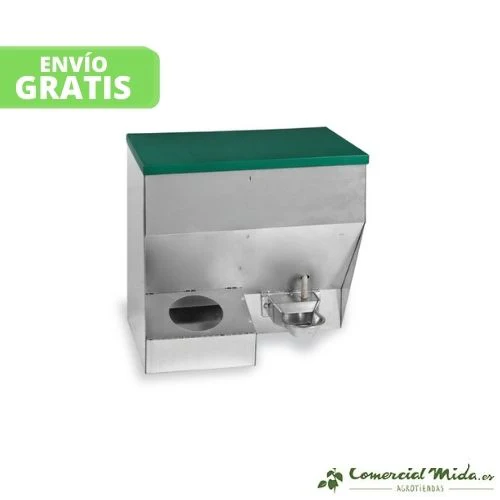 Tolva Mixta Galvanizada GAUN para Perros