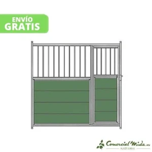 Panel Frontal Mixto para Perrera Galvanizada