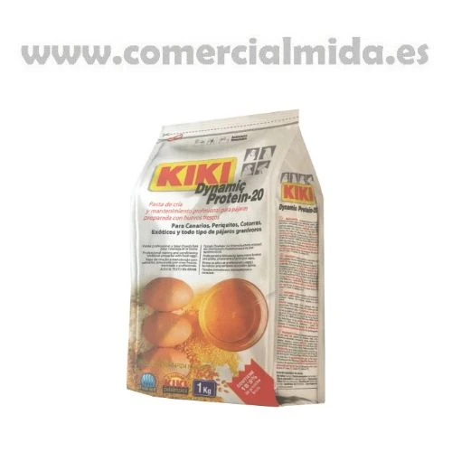 Kiki Dynamic Protein-20 Pasta de Cría Profesional para Pájaros Granívoros (1 o 5 kg) - Imagen 3