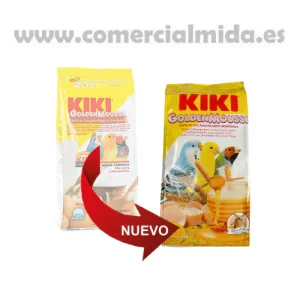 Pasta de Cría KIKI GOLDEN MOUSSE Bizcocho Amarillo para criar y época de muda