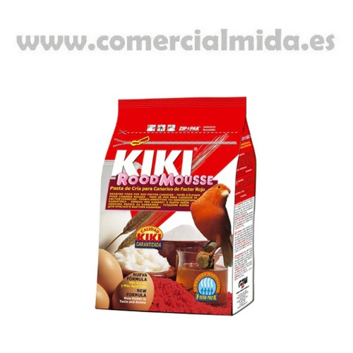 KIKI ROOD MOUSSE Pasta de Cría Morbida para Canarios de Factor Rojo - Imagen 3