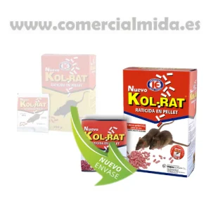 Raticida en pellet KOL-RAT 150g contra ratas y ratones