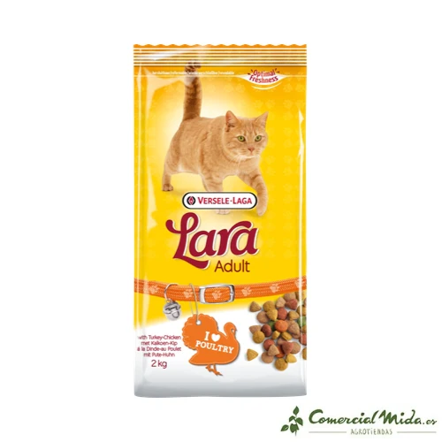 Lara Adult Pienso para Gatos Pollo y Pavo - Imagen 4