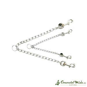 NAYECO Acoplador Correa Dos Perros Cromo